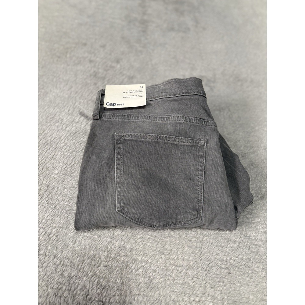 New Gap 1969‎ Women's Best Girlfriend Gray Jeans Low Stretch Size 32 Pants